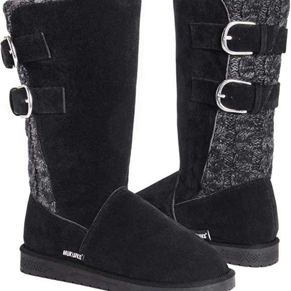 muk luxs Shoes - NWT MUK LUKS BLACK JEAN BOOTS SZ 7